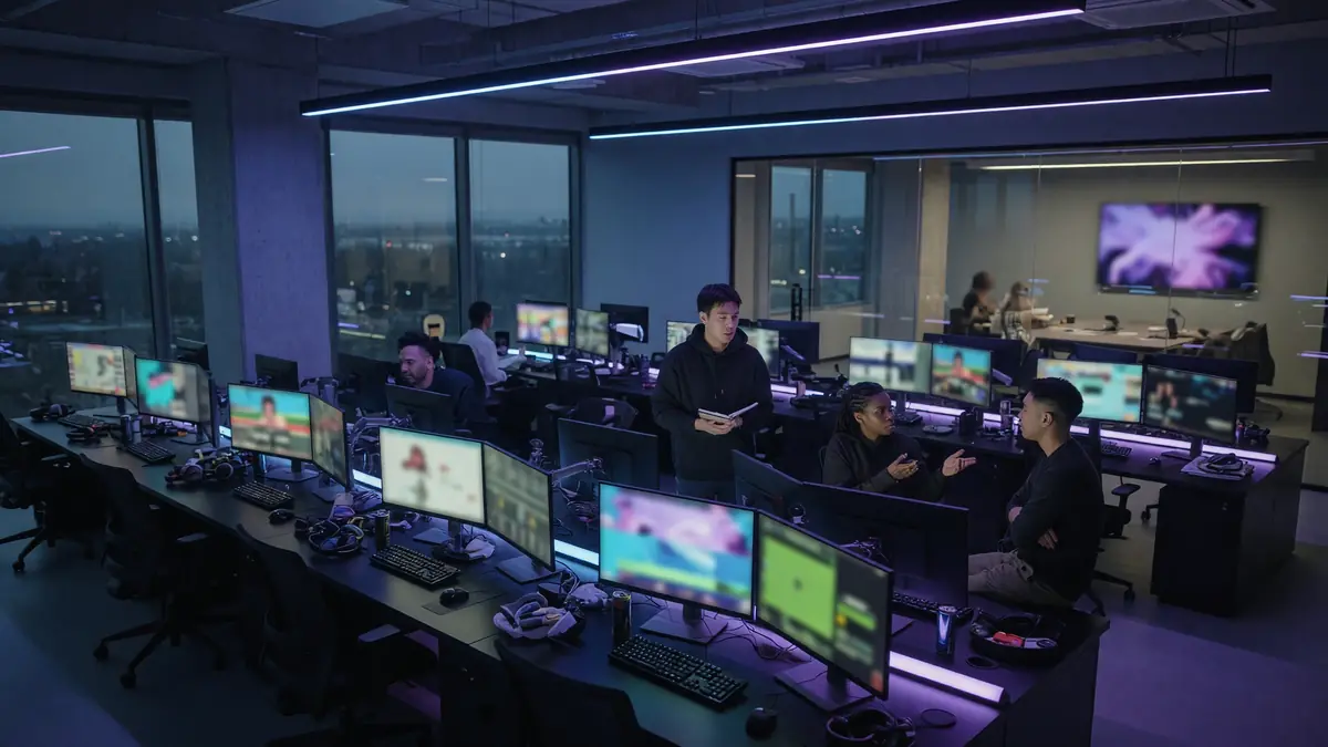 Broadcast production tells visual context